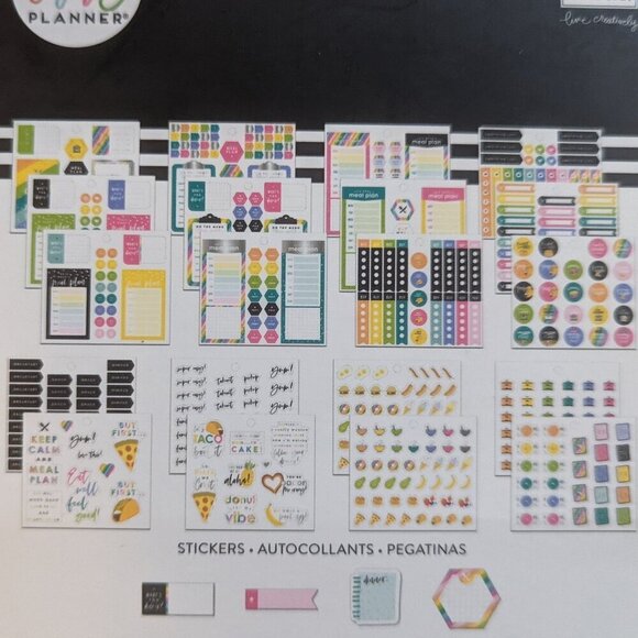NWT 574 Happy Planner 'Meal Planning' Multi Pack Stickers Sticky Notes Food HTF - Picture 6 of 9